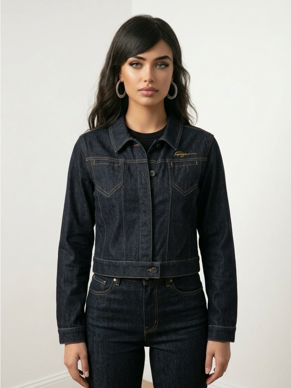 Vintage 1990’s NWOT Fubu fitted denim jacket